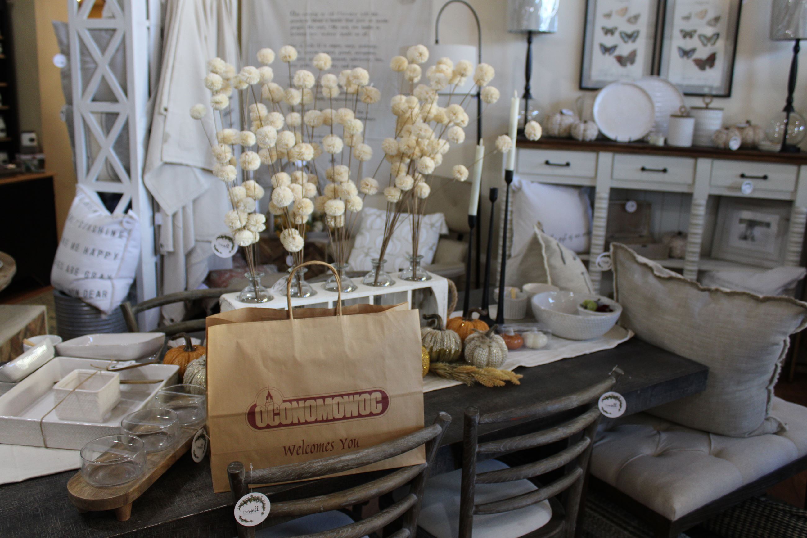 Items for sale at downtown Oconomowoc business, The Well