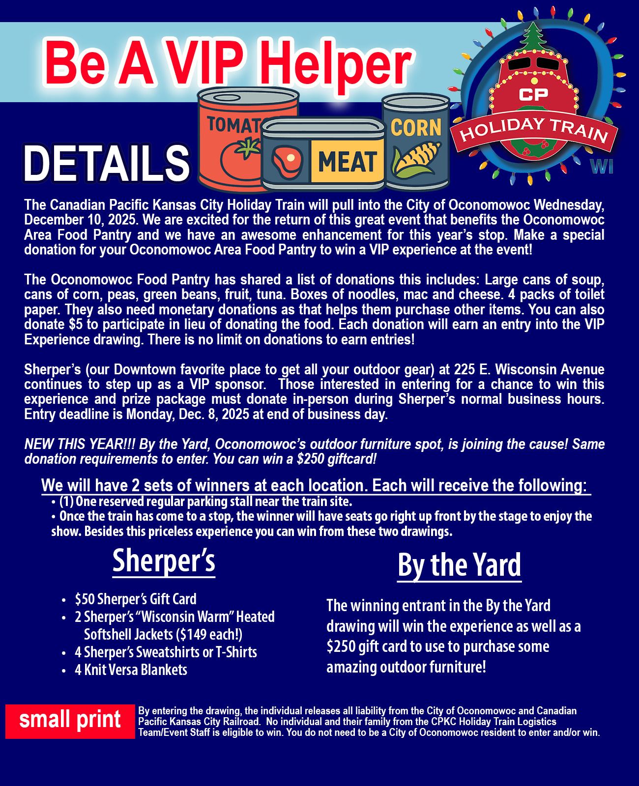 VIP Pantry Drive Details